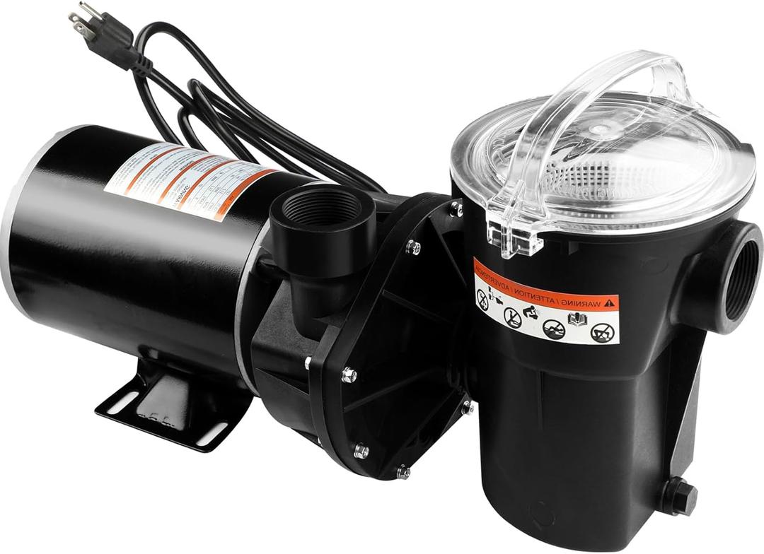 W3SP1580X15 Pool Pump for Hayward PowerFlo LX 1.5 HP Single speed motor Above Ground Pool Pump, 115V, 3450RPM, 89407001