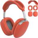 Premium Silicone Earphone Cover Protectors Offering Drop Protections Quick Installation and Environmental Protective Cover (Red)