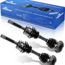 Maxfavor CV Axle Front RWD/4WD Replacement for Nissan Pathfinder Pickup D12 2.4L 3.3L 3.5L 1994-2004, for INFINITI QX4 1997-2003, 2 pcs CV Axle Joint Shaft Assembly Driver and Passenger Side