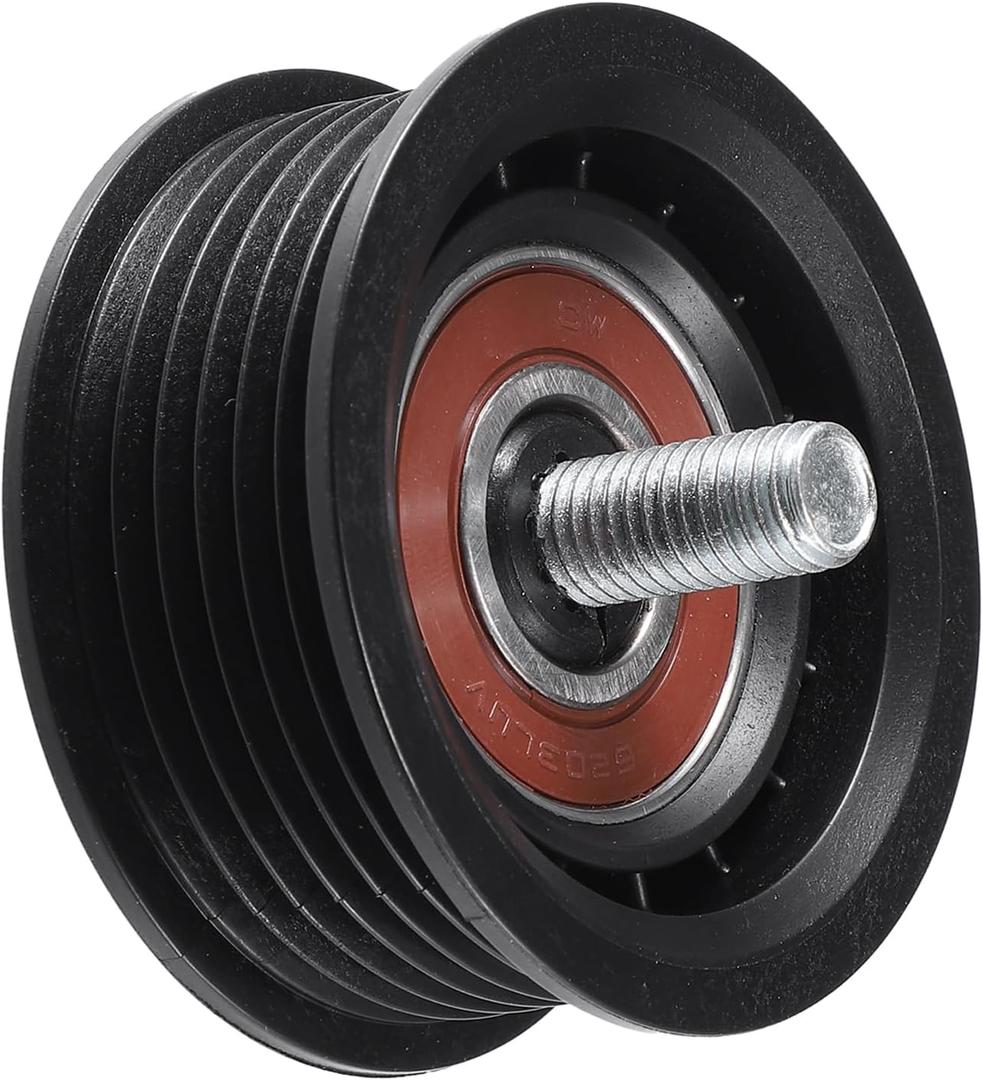X AUTOHAUX Driver Belt Upper Idler Pulley Tensioner No.2528825001 for Kia Sportage Optima Forte Sorento for Hyundai Tucson Sonata Santa Fe Belt Idler Pulley Tensioner Timing Belt V-Ribbed