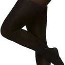 Berkshire Maternity Tights with Lace Panel - Style 5701 (D, Black)