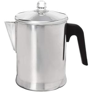 Primula Today Aluminum Stove Top Percolator Maker Durable, Brew Coffee On Stovetop, 9 Cup, Silver