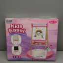 Easel for Kids Toys,Adjustable Wooden Toddler Art Easels, Girls Toys for Ages 5-7,8-13,Magnetic Dry Eraser White Board and Chalk Board with Art Supplies,Kid Easel 4 5 6 7 8 9 10 Year Old Girl Gifts (Pink)