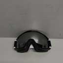 findway Ski Goggles OTG - Over Glasses Snow/Snowboard Goggles for Men, Women & Youth - 100% UV Protection (A4-black Frame Silver Lens(10%))