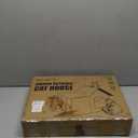 Rest-Eazzzy Outdoor Cat House, Feral Cat House Insulated with Mat and Clip, Weatherproof and Insulated, Cat Beds for Cats Kittens Puppies, Never Blow Away (Grey, M 13" X 17" X 20")