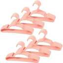 60 pcs Pink Baby Nursery Closet Hangers,Non-Slip Laundry Infant Pant Hanger for Newborn Clothes,Ultra-Thin Child Coat Hanger for Girl Boy Toddler Kid