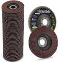 40 Pack 4 1/2 Inch Flap Discs Angle Grinder Sanding Discs Assorted 40/60/80/120 Grit Flap Sanding Disc
