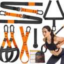 Home Resistance Training Kit, Suspension Trainer Straps with Adjustable Extension, Door Anchor, and Carry Bag – Strength Training Equipment for Full Body Bodyweight Workouts at Home or Outdoors