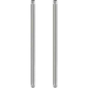 GeilSpace 3/4" x 42" Stainless Steel Pipe, 304 Pipe Nipple Fits Standard 3/4 Inch Threaded Pipes and Fittings, DIY Industrial Metal tube (2 PCS)