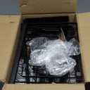 YKLSLH 4 Baskets Over The Sink Dish Drying Rack, Extendable Large Capacity Sink Rack, Metal Drying Rack Saving Space,for Most Sinks (26.57"-35") (Black)