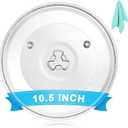 10.5" Universal Microwave Plate Replacement Glass Turntable | Fits GE, Panasonic, Magic Chef, Hamilton Beach, Oster, and More