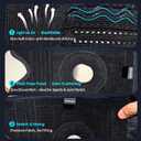 Dual Spring Knee Brace, Breathable & Anti-Slip, Black, M (M)