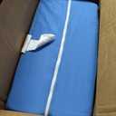 DMI Firm Wedge Pillow, Leg Pillow, Bolster Pillow, FSA Eligible Incline Pillow for Leg Elevation, Snoring, Foot Circulation, Pregnancy, Sciatica, Blue, 30.5 x 19.5 x 10