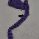 morvally 33.5 Inches Purple Long Braided Ponytail Wig - Anime Cosplay Wigs for Halloween Costume Party (Purple)