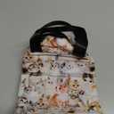 Cute Cat Lunch Bag Zipper Closure Leakproof Insulated Lunch Box Cooler Tote Bag Food Container Snack Bag (One Size)