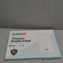 Titanium Cutting Board for Kitchen, Cutting Board Double Sided Food Grade, Pure Titanium/PP, Easy to Clean Large Size 1611 (Silver)