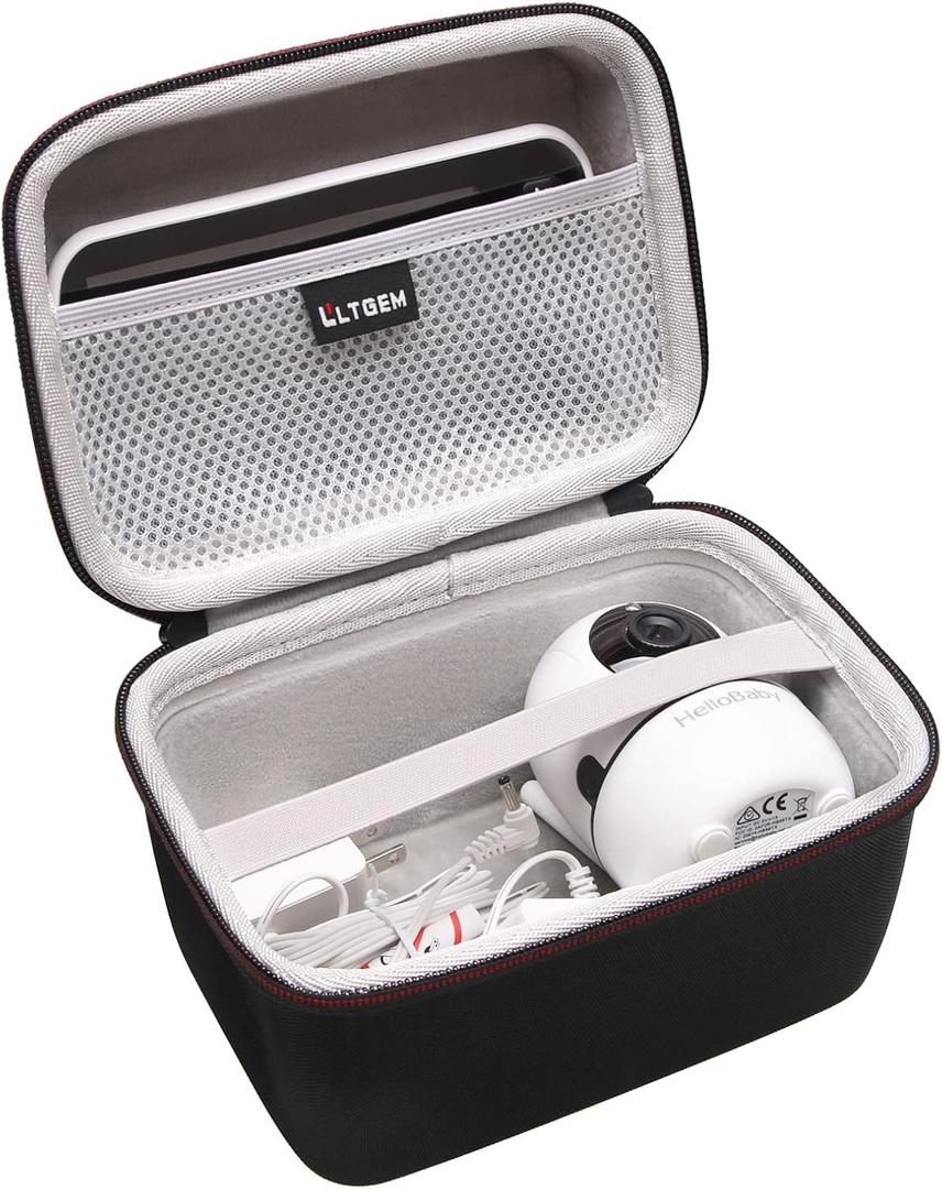 L LTGEM Baby Monitor Travel Case for HelloBaby/Infant Optics DXR-8 PRO/Infant Optics DXR-8 / iFamily Baby Monitor - Hard Protective Carrying Storage Bag