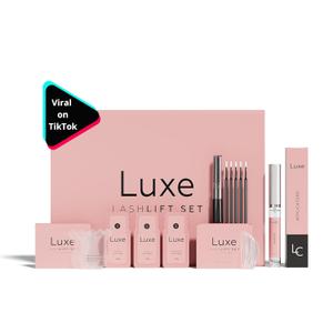 Luxe Cosmetics - Lash Lift Kit - Complete Set for Eyelash Lifting - New Pro Version - Easy to Apply and Long Lasting Finish - Professional Results up to 8 Weeks from Home- Includes 3 Applications