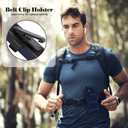 for Samsung Galaxy A35 5G Case with 2 Pack Tempered Glass Screen Protector, [Holster Series] Belt Clip Hard Tough Heavy Duty Rugged Shockproof Protective Cell Phone Case (Dark Blue)