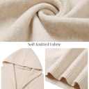 CiCiBird Womens Hooded Oversized Cardigan Sweaters 2025 Fall Knit Coatigan Trendy Open Front Sweater Coat (XL)