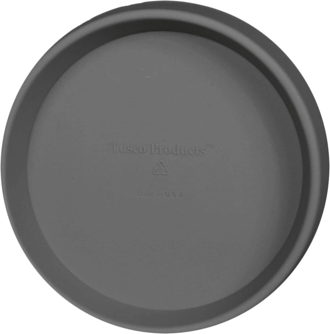 Tusco Products Round Saucer Planter Tray, 22-inch, Slate