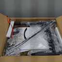 SONGMICS Dresser for Bedroom, Chest of Drawers, Steel, MDF, 4 Non-Woven Fabric Drawers, Storage Organizer Unit, Closet, Entryway, Rustic Brown and Ink Black ULGS314B02S