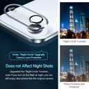 2 x ivoler 4-Pack Camera Lens Protector for iPhone Air 6.5'' Screen Protector Tempered Glass[Case Friendly][New Rersion],for iPhone 17 Air Scratch-Resistant,Clear+Black Circle (Transparent)