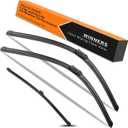 Windshield Wipers for Audi Q5 2018 2019 2020 2021 2022 2023 2024 OEM Quality Wiper Blades Include Front 24 20 Inch and Rear Blade15 Inch Easy to Install Replacement Wipers Pack of 3
