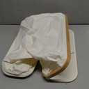 Toilet Paper Storage Basket with Lid and Handle, Foldable Toilet Paper Basket Organizer for Bathroom, Large Capacity Toilet Paper Holder with Storage for 12 Mega or 16 Regular Rolls, Beige (35L)