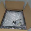 Garden Organizer With Wheels, Yard Tower Rack for Garage Storage, Up to 35 Long-Handled Tools, Sturdy Metal Steel Holder With 3 Hooks, Outdoor, Black