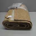 KOZYFLY Extra Long Runners for Hallways 2.6x14 ft Washable Kitchen Runner Non Slip Rubber Backed Hallway Rug Cotton Entryway Runner Rug Floor Carpet for Indoor Hall, Kitchen, Stair, Tan/Orange/Brown