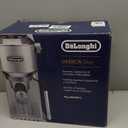 De'Longhi Dedica Duo Compact Espresso Machine - Cold Brew Coffee Maker with Milk Frother Wand- for Espresso, Hot & Iced Coffee, Cappuccinos, Lattes & Home Barista Brewing, Stainless Steel Finish