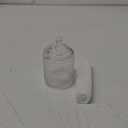 Glass Honey Jar with Lid and Dipper, Honeycomb-Inspired Design Container, Heavy Honey Pot for Home Kitchen (10 oz)