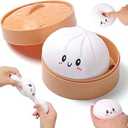 Dumpling Squishies Mystery Box, Squishies Dumpling Toys for Teens & Adults, Stretchy Squeeze Dough Ball, Sensory Stress Ball Squeeze Toys for Stress Relief 2 Pieces