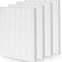 isinlive 115115 HEPA Replacement Filters A for Winix PlasmaWave 5300-2, C535, 6300, 5300, 6300-2, P300, AM90, 9000, 5000, 5000B, C909, 9800 Air Purifier, 4 Pack HEPA Filter, Size 21