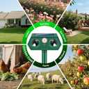 2026 Sonic Fortress Pro Deer Repellent Solar Ultrasonic Animal Deterrent Devices Outdoor Squirrel Repellent Cat Deterrent with IP65 Motion Sensor to Scare Raccoon Rabbit Dog Skunk for Garden (2)
