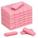 PRALB 144 Pack Pink Erasers Bulk Erasers Classroom Erasers for Art, School, and Office Use, Classroom