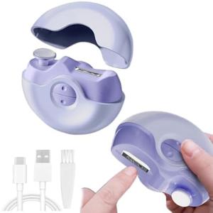 2 in 1 Electric Polishing Automatic Nail Clippers,New Electric Nail Clipper Nail Trimmer with 2 Adjustable Speeds,Safe Nail Trimmer Electric Automatic for Adults,Kids, Seniors,Christmas Gift