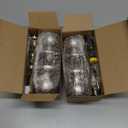 2 Pack Keyed Entry Door Knob Set, All Keyed Same Exterior and Interior Stainless Steel Door Locks, Satin Nickel Front/Entrance Door Knobs Handle