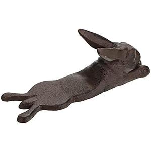 Sumnacon Cast Iron Cute Rabbit Door Stop - Heavy Duty Floor Door Stopper Avoid Drilling Hole, Vintage Iron Doorstop Wedge for Patio Yard Garden Farmhouse Home Office Commercial Industrial