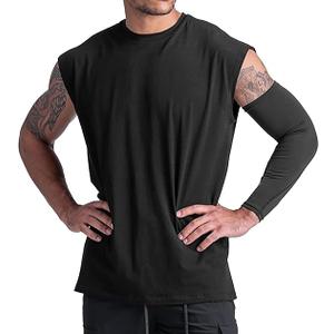 BOOMLEMON Men's Workout Tank Tops Gym Running Training Muscle Tee Fitness Bodybuilding Sleeveless T Shirts. Size 2XL