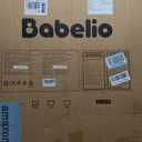 Babelio Baby Gate for Stairs, Kitchen & Doorways, 26-43" W 28" H No Bottom Bar| Easy Installation| One-Handed Operation| Auto-Close| Hardware Mount (Drill Needed) Safety Dog/Pet Gate Indoor (White)