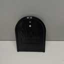 Moxweyeni 6 1/4 Inch by 8 Inch Mailbox Door Replacement  Black Metal Snap-in Door  Mailbox Cover with Magnetic Closure  Durable Mail Box Repair Kit for Brick Mail Box Rusted Standard