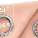 Mrs.Naturall Blush Pink Curtains 42x54 Inch Length for Living Room 2 Panels Blackout Room Darkening Curtain for Bedroom