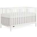 Dream On Me Synergy Wave 5-in-1 Convertible Crib in Cannoli Cream, JPMA & Greenguard Gold Certified, Converts from a Baby Crib to a Toddler Bed, Daybed, and Full-Size Bed