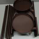 iDavosic.ly Plant Stand Indoor Outdoor, 6 Tier Corner Metal Flower Display Holder Shelf, Easy Assembly Folding Tall Orchid Rack for Patio Balcony Porch Garden Living Room House, Violet Bronze