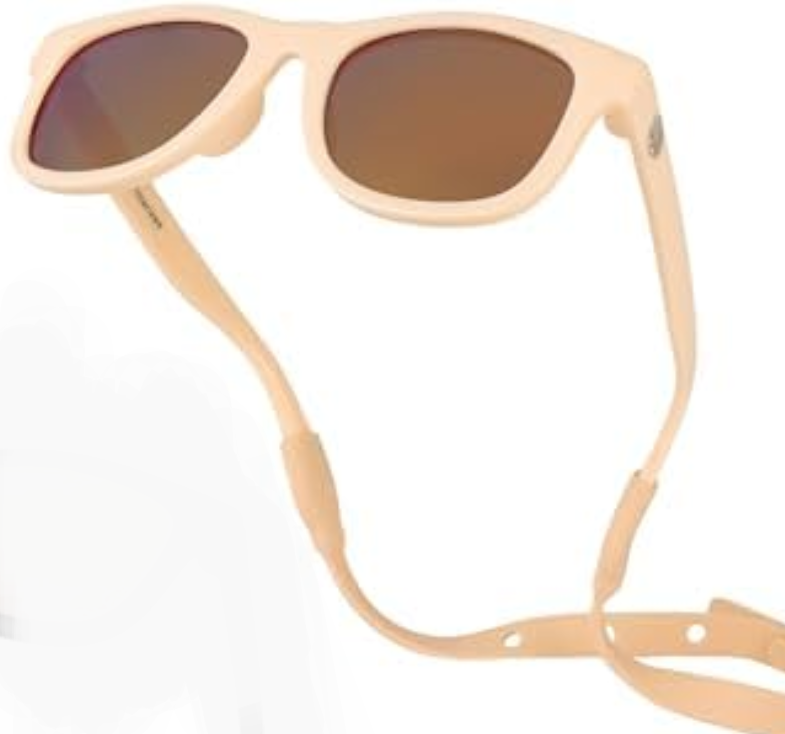 Polarized Baby Sunglasses With Strap - Unbreakable Flexible Infant Sunglasses For Toddlers Newborns 0-24 Months