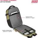 SwissGear Travel Tech Pro Laptop Backpack Fits Laptops up to 16 ScanSmart TSA-Friendly Backpack with Multiple Organizer Pockets Olive