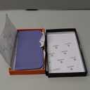 SHIELDON Detachable Genuine Leather Wallet Case for iPhone 17 Pro 6.3" | Wireless Charging, Flip Magnetic Closure, RFID Blocking Credit Card Holder, Kickstand, Shockproof - Wisteria Purple