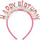 HAPPY BIRTHDAY Birthday Headbands for Women Happy Birthday Tiaras for Girls Birthday Crowns Decorations Party Accessories